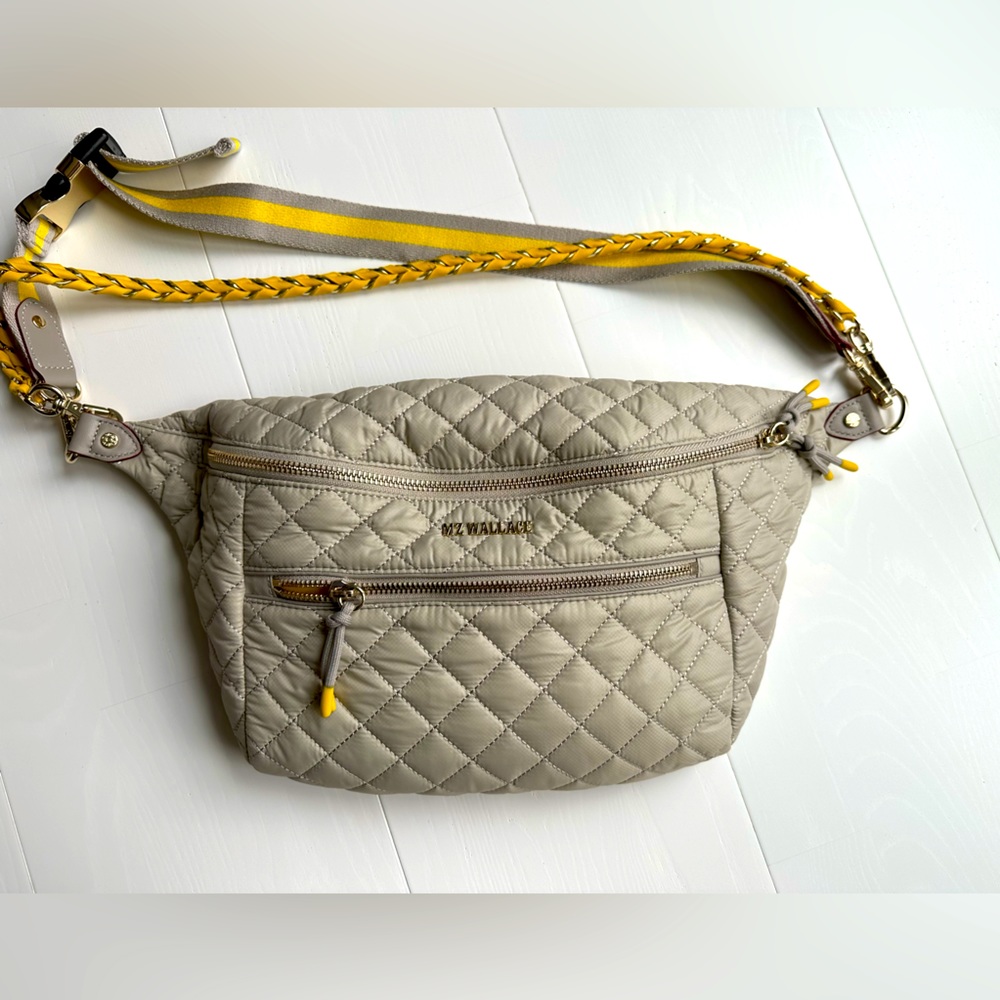 MZ Wallace Sling Crossbody Bag in Cream/Yellow